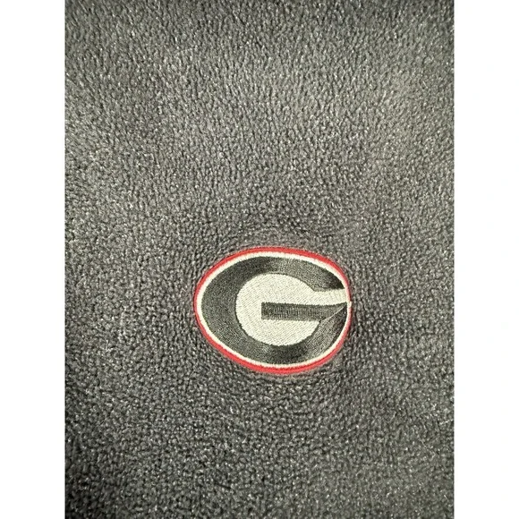 Columbia Georgia Bulldogs Fleece Vest Men's 2XL Black Full Zip Sleeveless - Picture 4 of 13